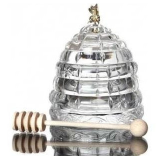 Pojemnik kryształ na miód Bohemia